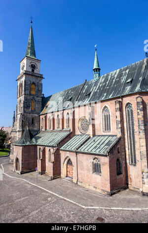 Church of St. Giles in Nymburk, Central Bohemia, Czech Republic Stock Photo