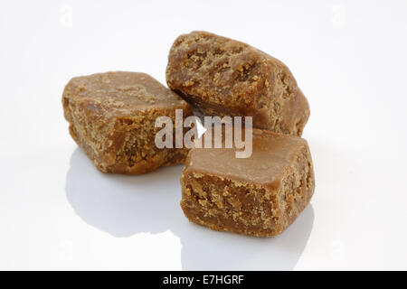 Close up of pieces of fudge with reflection Stock Photo