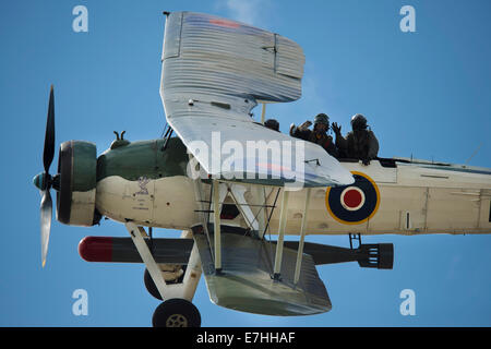 Fleet Air Arm Fairey Swordfish Torpedo-bomber. Stock Photo