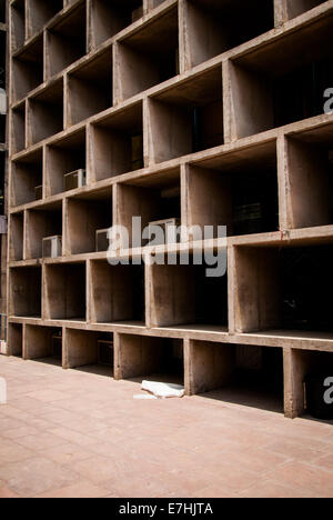 The High Court, designed by Swiss architect Le Corbusier, in Chandigarh, India Stock Photo