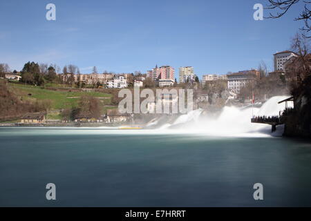 Rhine Falls in Neuhausen, near Schaffhausen in Switzerland Stock Photo