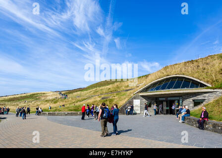 Visitor Centre at the Cliffs of Moher, The Burren, County Clare, Republic of Ireland Stock Photo