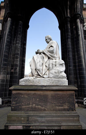 The Scott monument in Princes Street gardens, Edinburgh, Scotland. Stock Photo