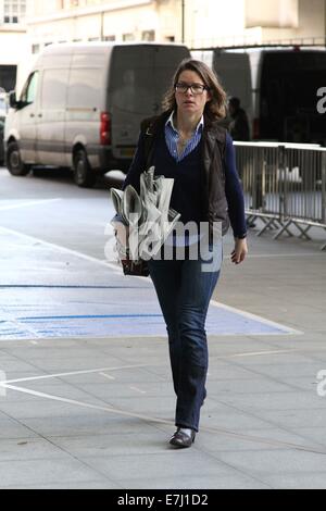 Stephanie Flanders Arriving At Bbc Broadcasting House For The Andrew 