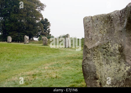 Part of the ancient standing stone circle at Avebury in Wiltshire,UK Stock Photo