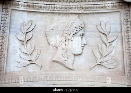 Hera Statue, located at Athens Academy Stock Photo