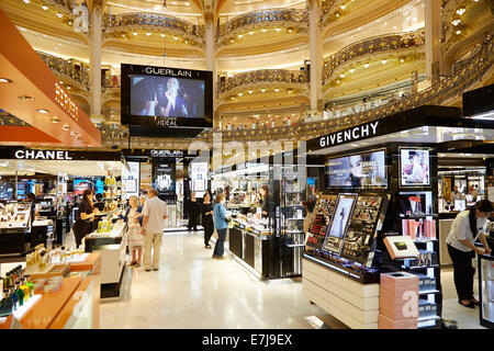 Galeries Lafayette interior in Paris Stock Photo