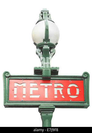 Paris subway, metro sign Stock Photo