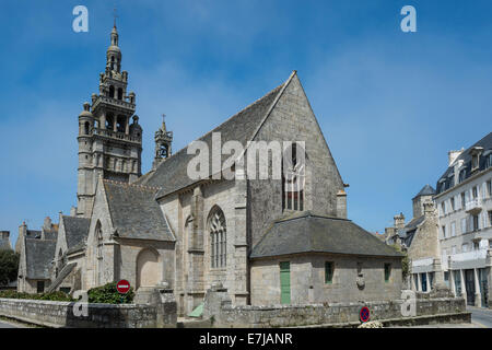 Church of Notre-Dame de Croaz Batz, Roscoff, Brittany, France Stock Photo