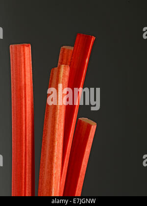 Rhubarb sticks Stock Photo