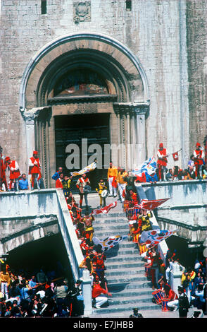 Race of the 3 Ceri, Gubbio, Umbria, Italy Stock Photo