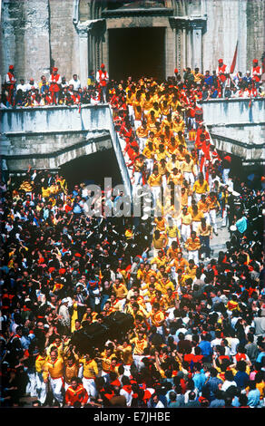 Race of the 3 Ceri, Gubbio, Umbria, Italy Stock Photo