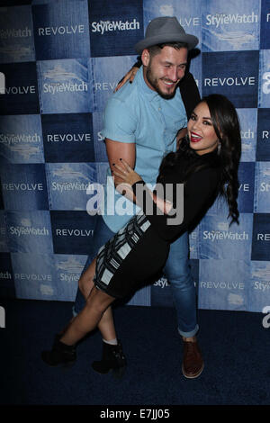 Los Angeles, California, USA. 18th Sep, 2014. Janel Parrish;Val Chmerkovskiy attend People StyleWatch Celebration of the 4th Annual Denim Issue on September 18th 2014 at the Line in Los Angeles.California.USA. Credit:  TLeopold/Globe Photos/ZUMA Wire/Alamy Live News Stock Photo