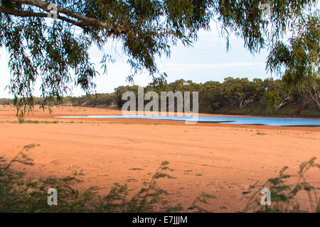 dry Gascoyne river in Western Australia Stock Photo