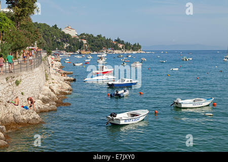 seafront, Rabac, Istria, Croatia Stock Photo