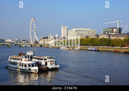 London Eye seen from Lambeth Bridge London England United Kingdom UK Stock Photo