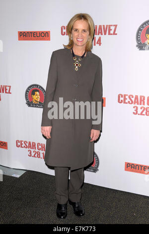 New York Screening of 'Cesar Chavez'  - Red Carpet Arrivals  Featuring: Kerry Kennedy Where: Manhattan, New York, United States When: 18 Mar 2014 Stock Photo