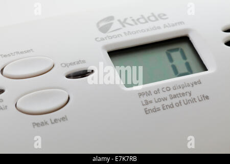 Kidde carbon monoxide alarm - USA Stock Photo