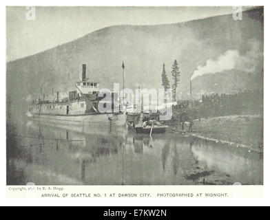 A historical map of the Alaskan and Yukon River goldfields, providing a ...