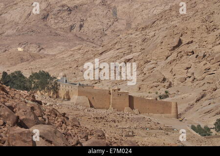 Egypt: Saint Catherine's Monastery at Mount Sinai Stock Photo