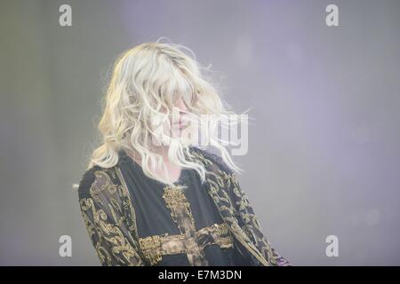 Las Vegas, NV, USA. 20th Sep, 2014. Taylor Momsen, Pretty Reckless in attendance for 2014 iHeartRadio Music Festival Village - Part 2, The Lot, Las Vegas, NV September 20, 2014. Credit:  James Atoa/Everett Collection/Alamy Live News Stock Photo