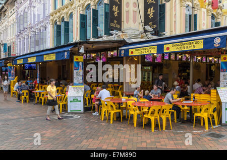 Chinatown Seafood restaurant, Trengganu St, Chinatown, Singapore Stock Photo