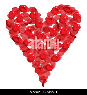 Red Blood Cells Heart Stock Photo