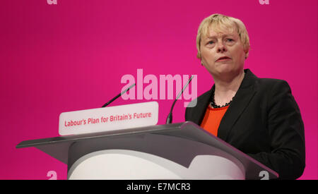 ANGELA EAGLE MP SHADOW LEADER OF THE HOUSE OF 21 September 2014 MANCHESTER CENTRAL MANCHESTER ENGLAND Stock Photo