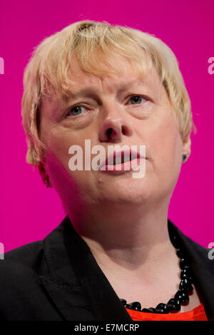 Manchester, UK. 21st September, 2014. Angela Eagle, Shadow Leader of the House of Commons, addresses the auditorium on day one of the Labour Party's Annual Conference taking place at Manchester Central Convention Complex Credit:  Russell Hart/Alamy Live News. Stock Photo