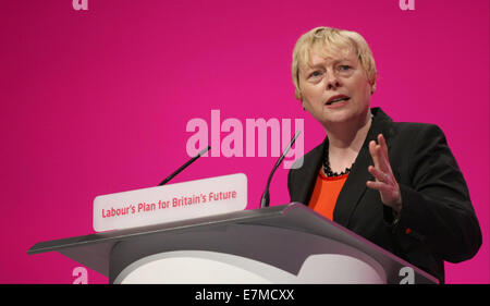 ANGELA EAGLE MP SHADOW LEADER OF THE HOUSE OF 21 September 2014 MANCHESTER CENTRAL MANCHESTER ENGLAND Stock Photo