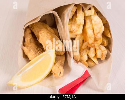 Food Legends of the United Kingdom, Fish and Chips Stock Photo