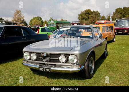 Alfa Romeo 1750 GT Veloce saloon 1971 at the St Christopher's Hospice Classic Car Show which took place in Orpington, Kent