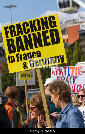 banner against fracking, Germany Stock Photo - Alamy