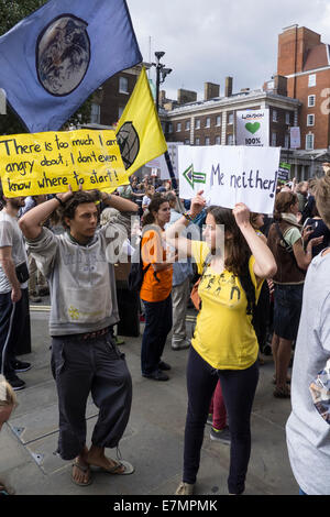 Climate Change demonstration, London, 21st September 2014. © Sue Cunningham Stock Photo