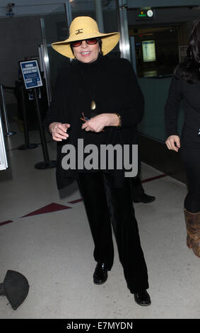 Liza Minnelli at Los Angeles International Airport (LAX)  Featuring: Liza Minnelli Where: Los Angeles, California, United States When: 19 Mar 2014 Stock Photo