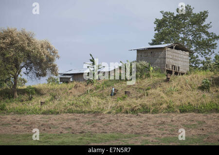 Bandorban, Bangladesh. 20th Sep, 2014. A tribal village near Bolipara union in Bandorban district © Zakir Hossain Chowdhury/ZUMA Wire/Alamy Live News Stock Photo