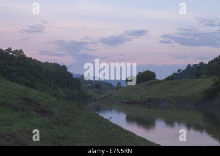 Bandorban, Bangladesh. 20th Sep, 2014. A tribal village near Bolipara union in Bandorban district © Zakir Hossain Chowdhury/ZUMA Wire/Alamy Live News Stock Photo