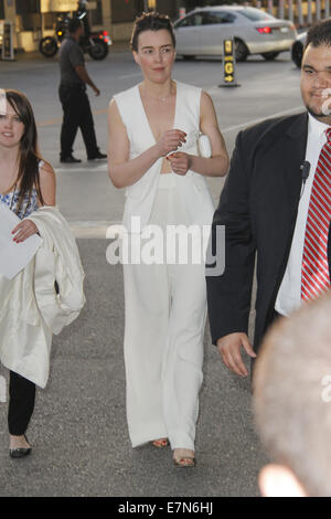 Sabotage Premiere at Regal Theatre DTLA  Featuring: Olivia Williams Where: DTLA, California, United States When: 20 Mar 2014 Stock Photo