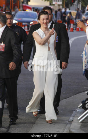 Sabotage Premiere at Regal Theatre DTLA  Featuring: Olivia Williams Where: DTLA, California, United States When: 20 Mar 2014 Stock Photo