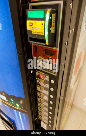 Coca-Cola vending machine closeup - USA Stock Photo