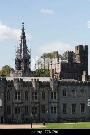 Cardiff Castle in Cardiff, South Wales Stock Photo