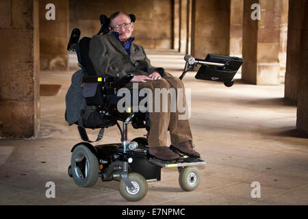 Professor Stephen Hawking at the Premier of the biopic of his life, 'Hawking' Stock Photo