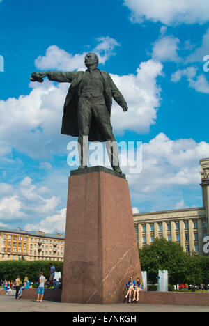 Lenin memorial, Moskovskaya Square, Moskovsky district, Saint Petersburg, Russia, Europe Stock Photo