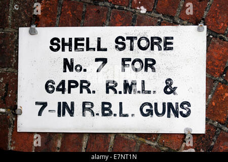 Shell store no. 7 for 64 pdr RML and 7 inch RBL Guns Fort Nelson Stock ...