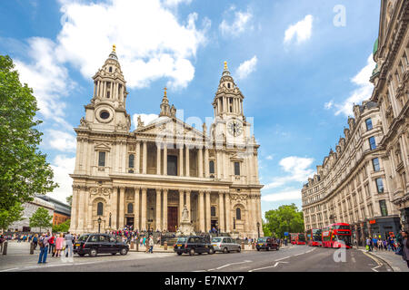 Avenue, Building, Cathedral, City, London, England, St. Paul, UK, architecture, history, religion, tourism, travel Stock Photo