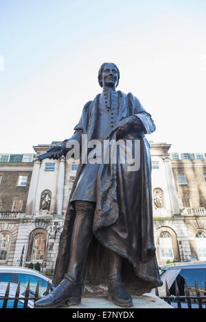 England, Europe, London, Southwark, Guys Hospital, Statue of Thomas Guy (1644-1724) Stock Photo