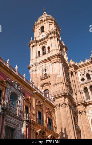 Malaga Cathedral Malaga Andalusia Spain Stock Photo