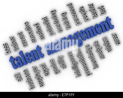 3d imagen Talent Management  concept word cloud background Stock Photo