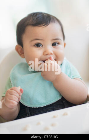 Portrait of baby boy (6-11 months) Stock Photo