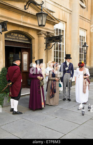 Bath City Center attractions.  Somerset City. Jane Austen fans Stock Photo